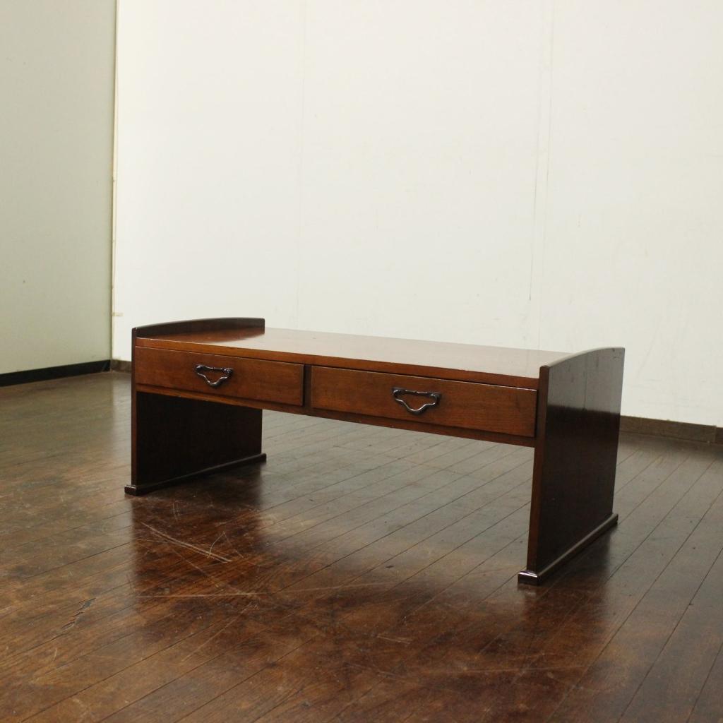 レトロ・アンティーク！欅一枚板と栗無垢材！古い文机！古家具/テーブル/古道具