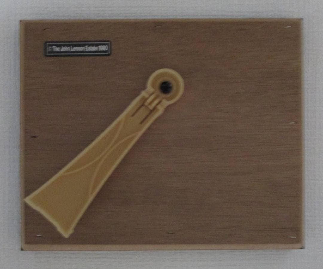 ジョン・レノン　オノ・ヨーコ　アート　イラスト　額　楯　陶器　タイル　ビートルズ