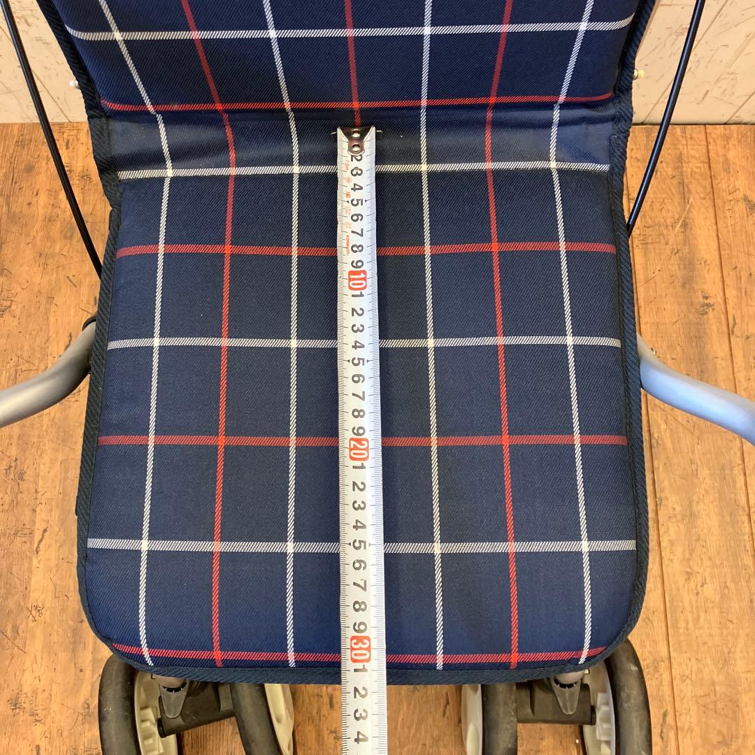 幸和 シルバーカー TacaoF チェック柄 シルバーカー 座れる 折りたたみ式