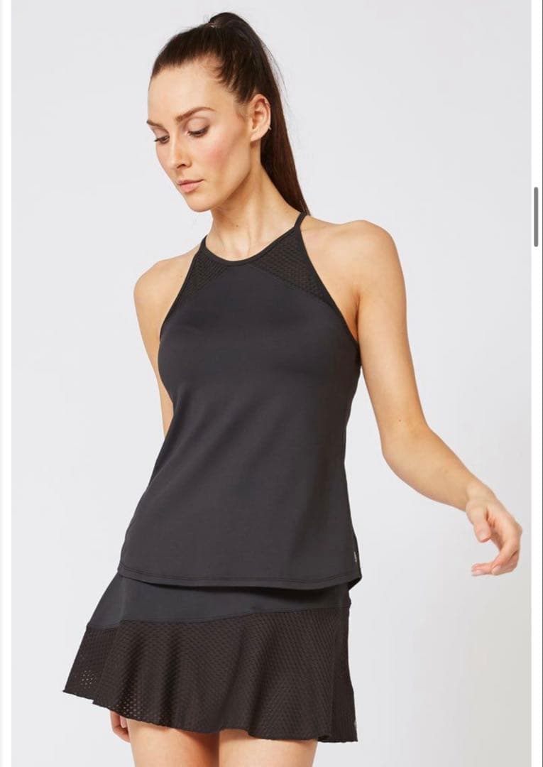 【美品】Lija リージャ　ブラックフリルテニススカート