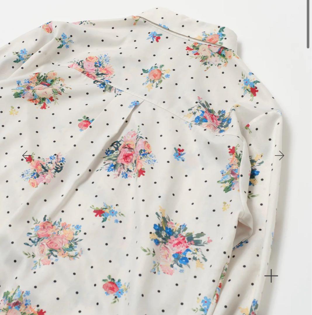POPPY DOT FLOWER SHIRT 花柄　ドットフラワーシャツ