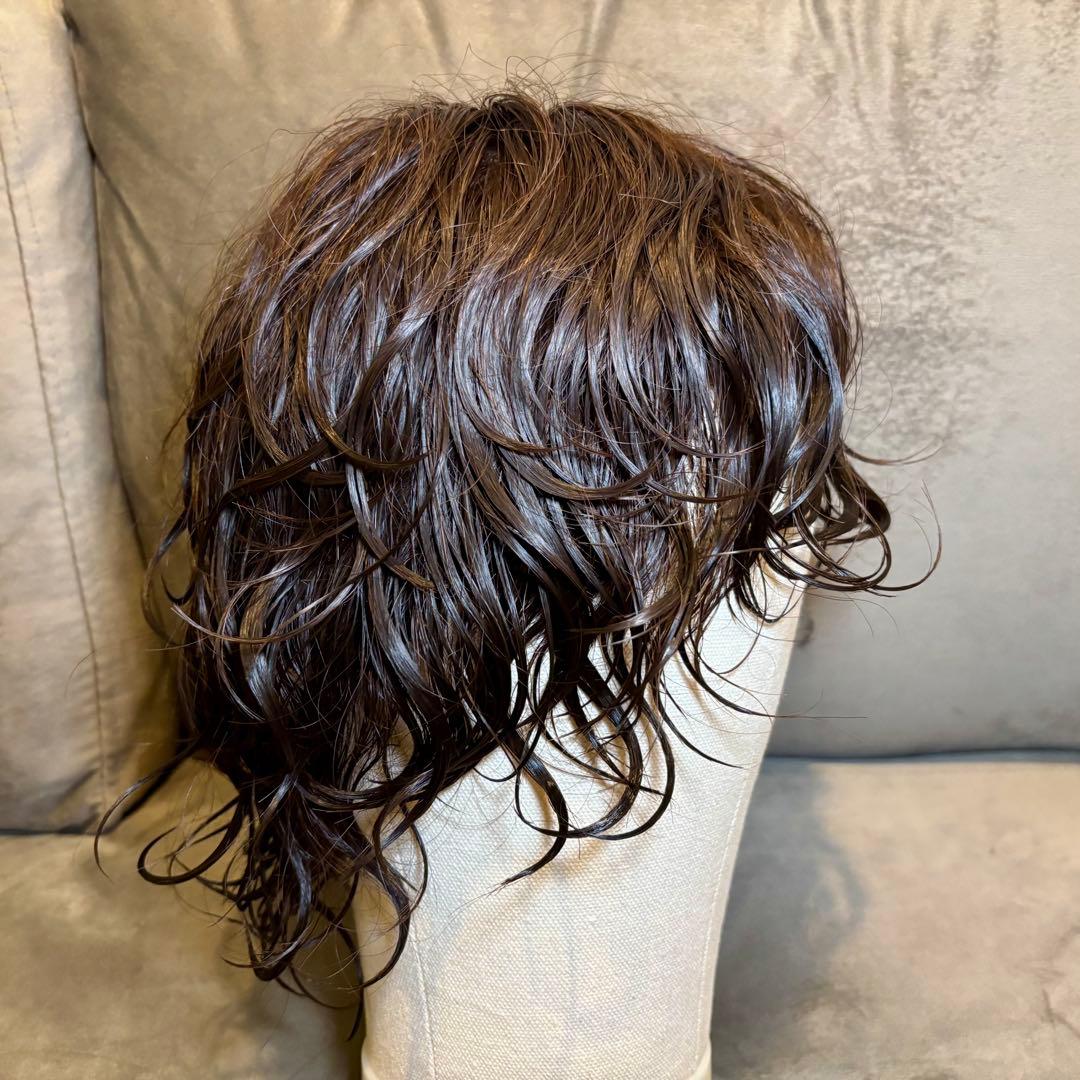 百合子ウィッグ レース生え際 ナチュラルブラウン レミー人毛100% Lサイズ