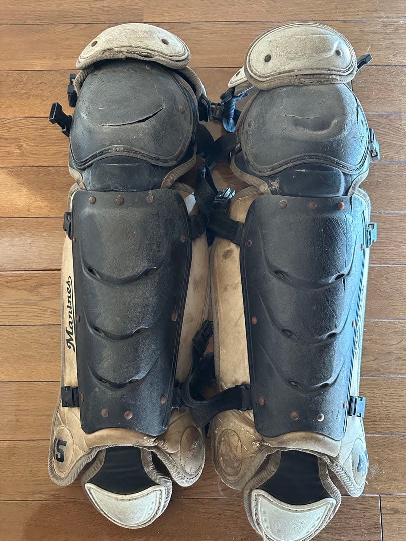 千葉ロッテマリーンズ　田村龍弘　レガース　実使用