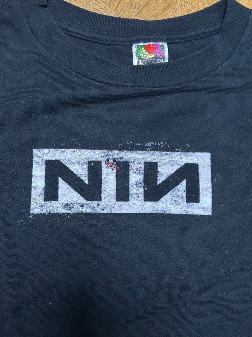 90年ヴィンテージNINナインインチネイルズ　Ｔシャツ　黒　Mサイズnin