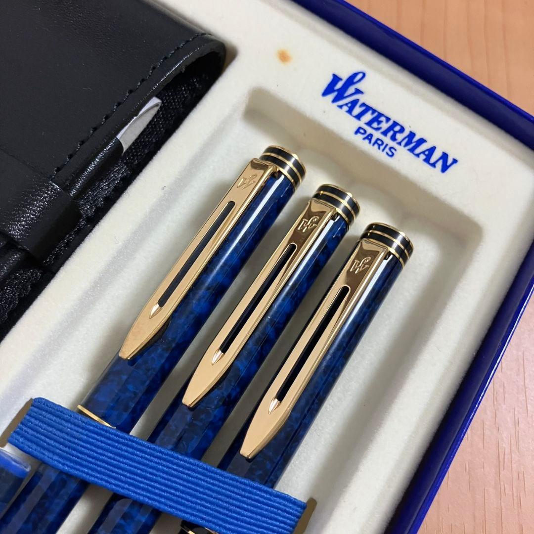 【本日1500円オフ‼️】WATERMAN 万年筆18K・ボールペン・シャーペン