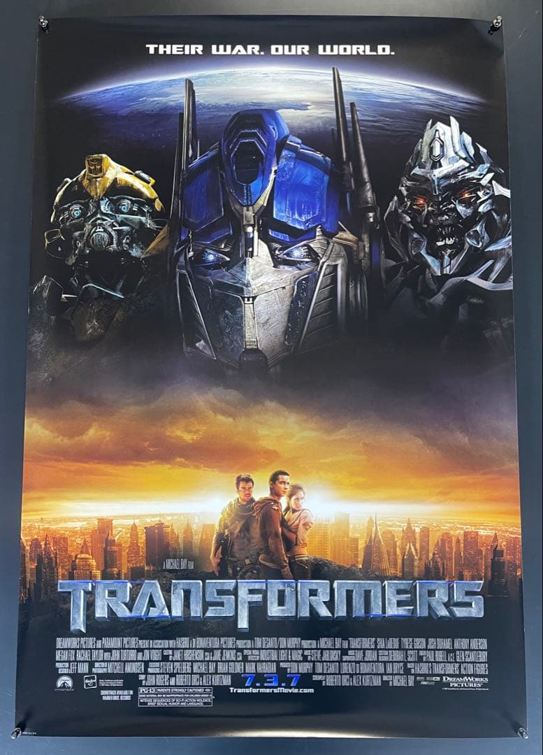 *枚数限定*映画館用両面印刷ポスターUS版:トランスフォーマー