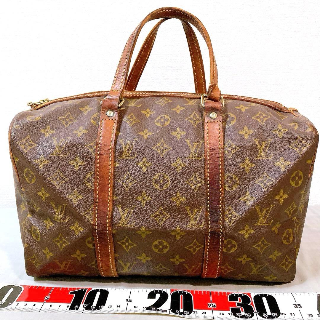 739 ルイヴィトン モノグラム　ハンドバッグボストンバッグ　サックスプール35