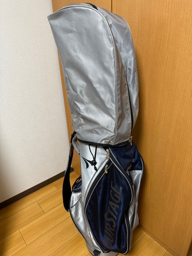 ツアーステージ キャディバッグ シルバー/ネイビー