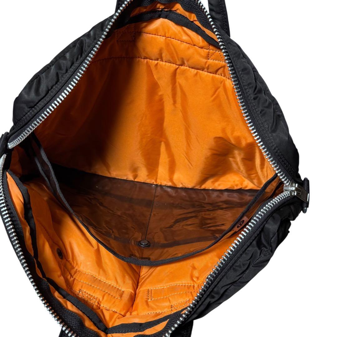 【美品】 ポーター タンカー ブリーフケース ブラック ナイロン 黒