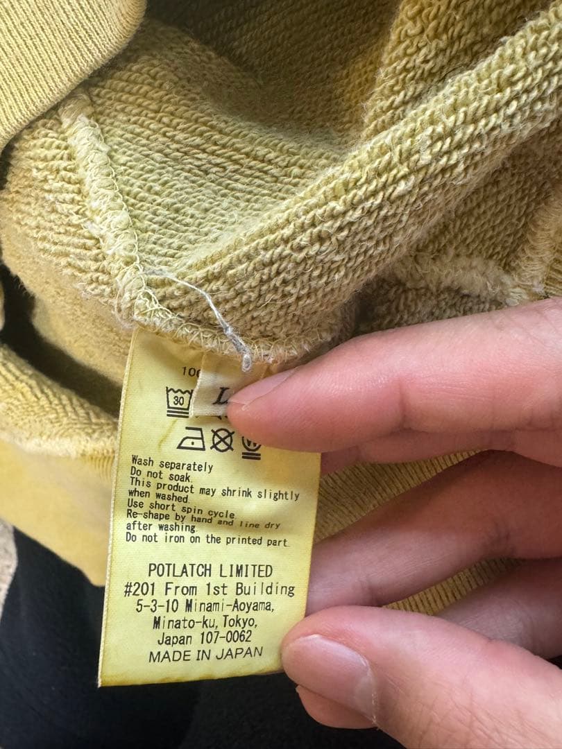 C.E シーイー スウェット　黄色　Lさいず