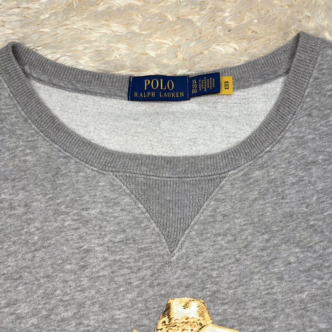 POLO RALPH LAUREN スウェット ポロベア 現行 前V ガゼット