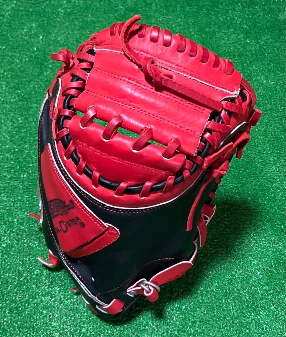 一般軟式 野球 キャッチャーミット ローリングス レッド Rawlings