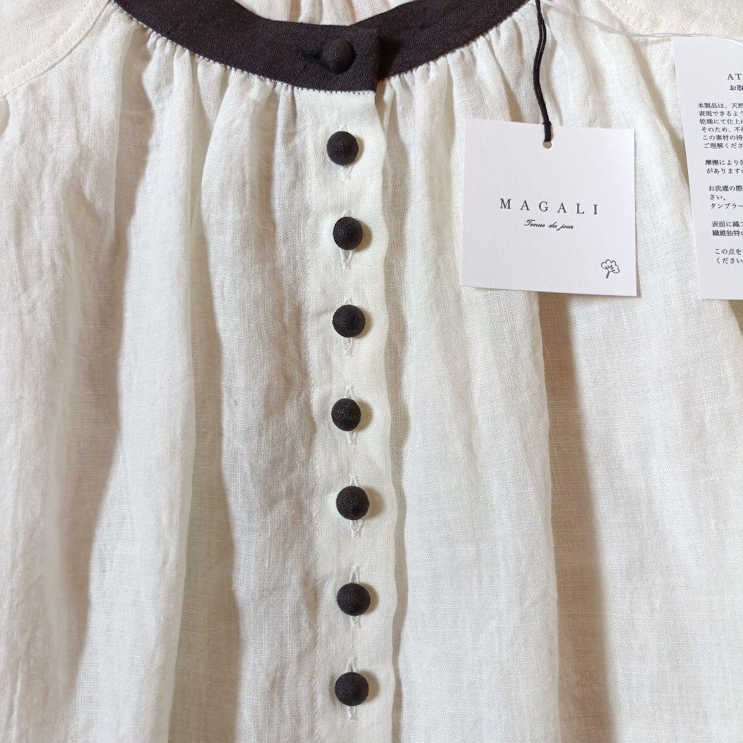 こころ【新品未使用】 MAGALI ベルギーリネン アンティークブラウス