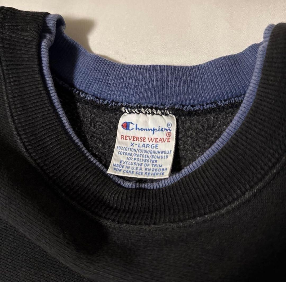 90s reverse weave リバースウィーブ ブラック USA製 XL