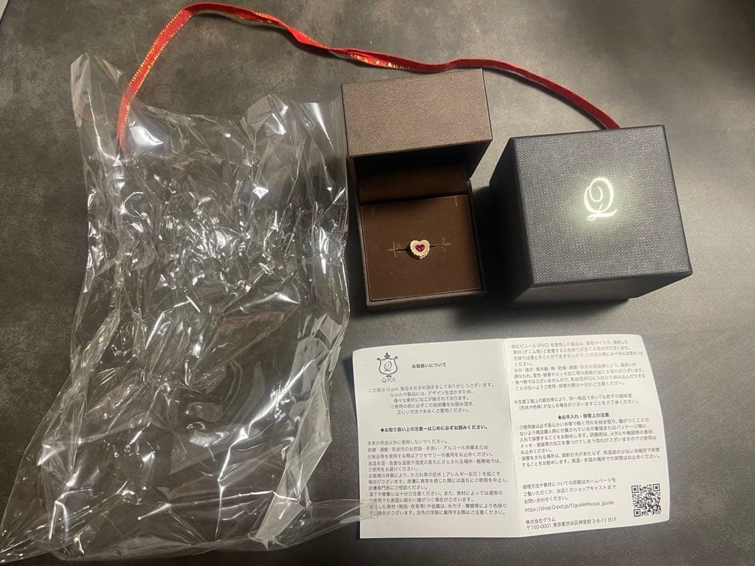 Q-pot キューポット【K10】ジャムトゥモロー ピアス 片耳