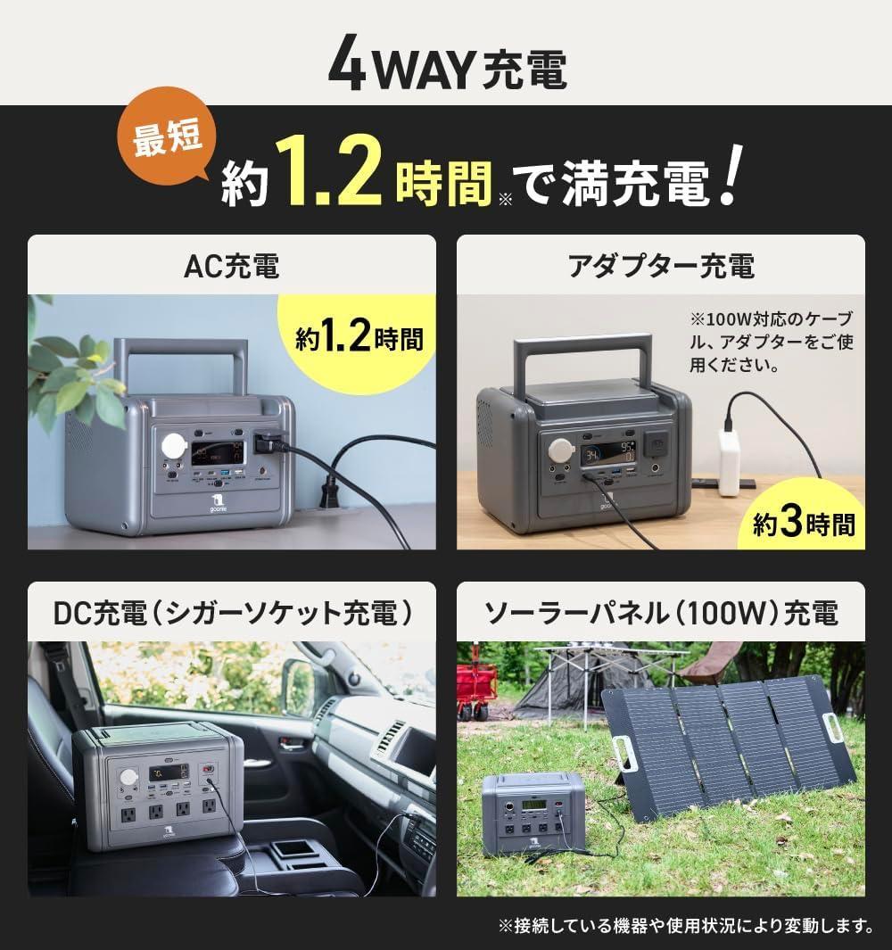 【新品】スリーアップgoonie ポータブル電源297Wh 10年長寿命 日本産