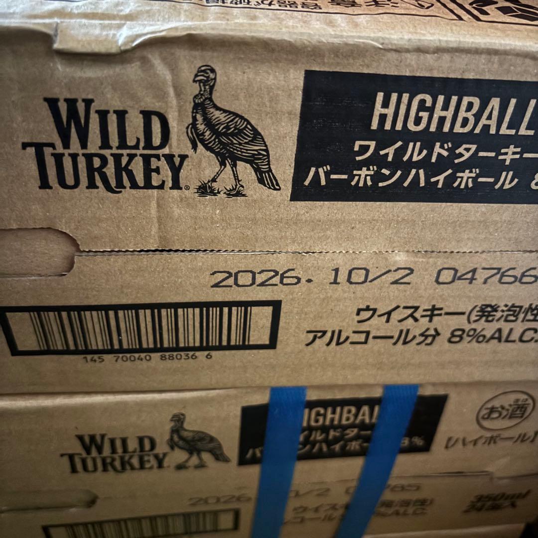 ワイルドターキー バーボン ハイボール アルコール8% 350ml 缶 48本