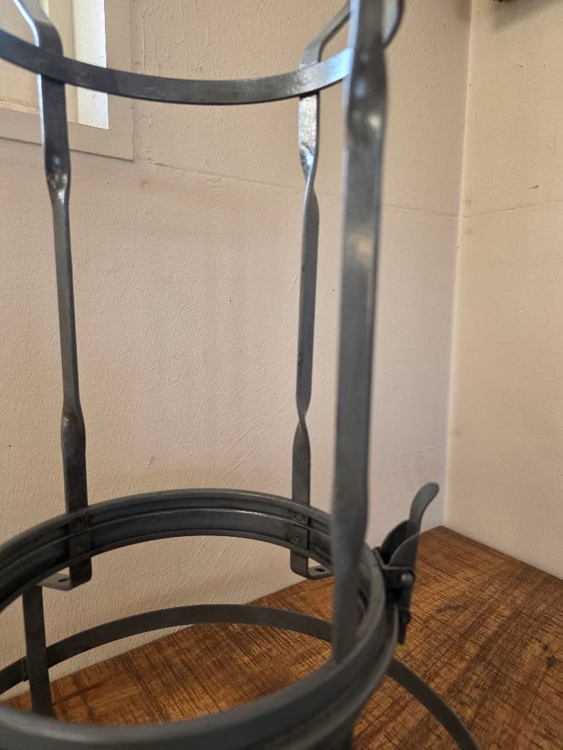 激レア　アラジン8型ブルーグレーヒネリ　フレーム　部品　ビンテージストーブ