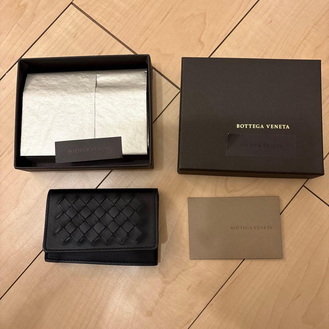 BOTTEGA VENETA ブラックレザー名刺入れ　新品未使用