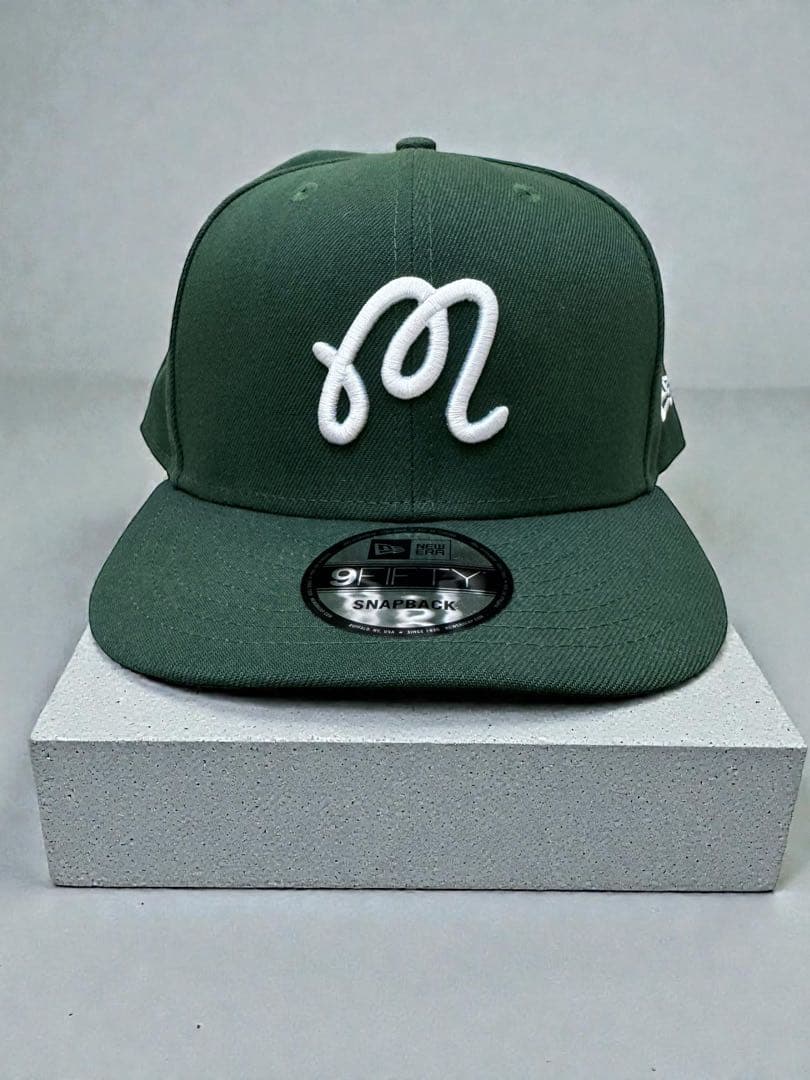 【美品】New Era マルボン ベースボールキャップ グリーン 試着のみ