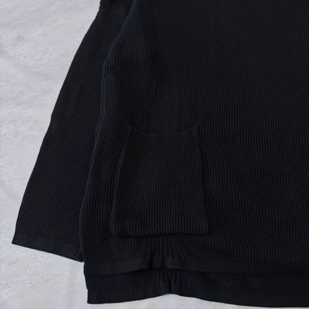 YASHIKI ヤシキ ポケット付き ニット 長袖 ブラック系 1サイズ