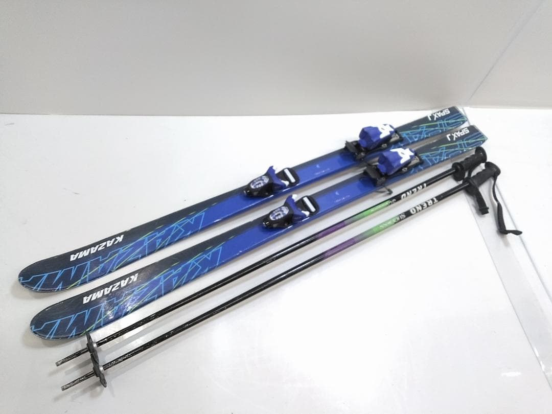 ジュニアスキー4点セット カザマ 130cm ブーツ ビッグホーン 22cm ◇