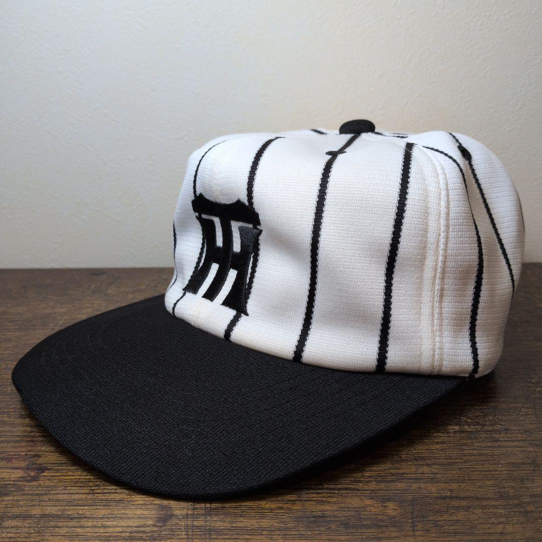 阪神タイガース 縦縞キャップ 昭和レトロ 田口帽子 日本製 Lサイズ