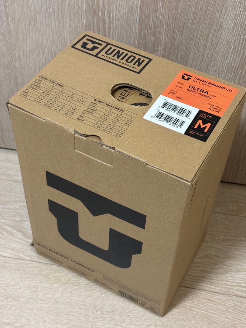 【値下中】UNION BINDINGS ULTRA Mサイズ アーミーグリーン