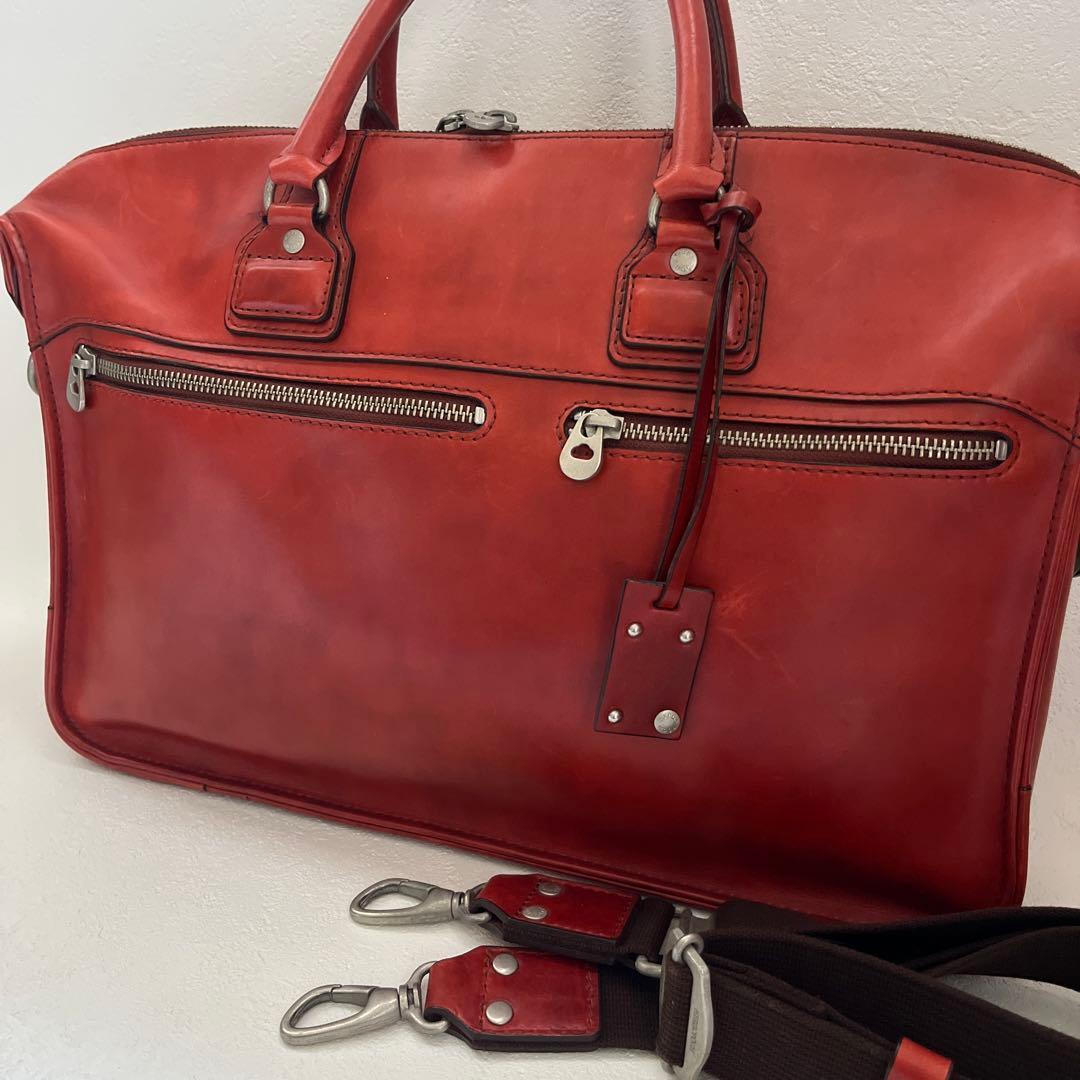 ●エルゴポック　2way ビジネス　バック　ショルダー　バッグ　オールレザー