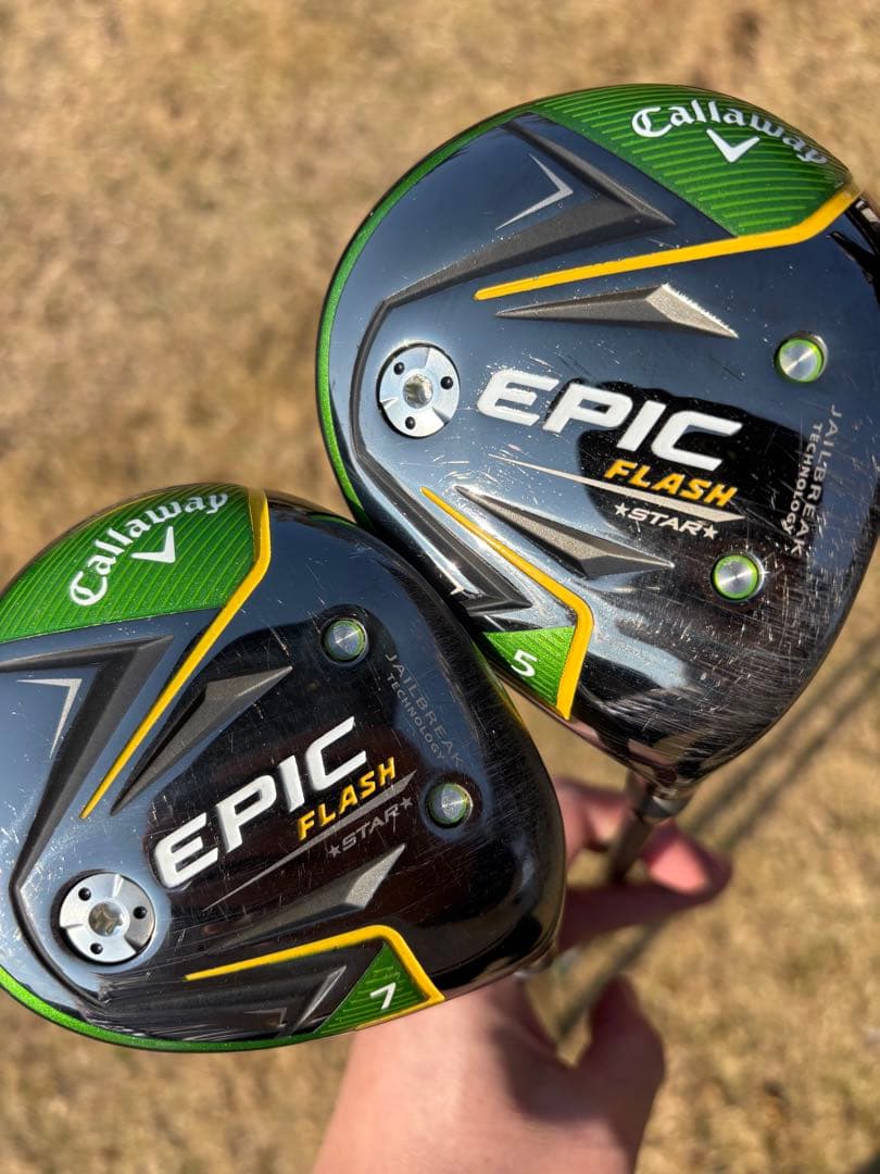 【名器2本セット】 Callawayエピックフラッシュスター 5W・7W