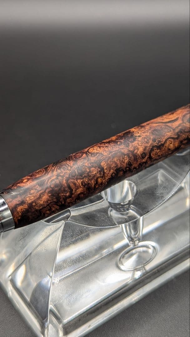 327ペン工房翌檜　超極上　ホンジュラスローズウッド　瘤杢　木軸シャーペン