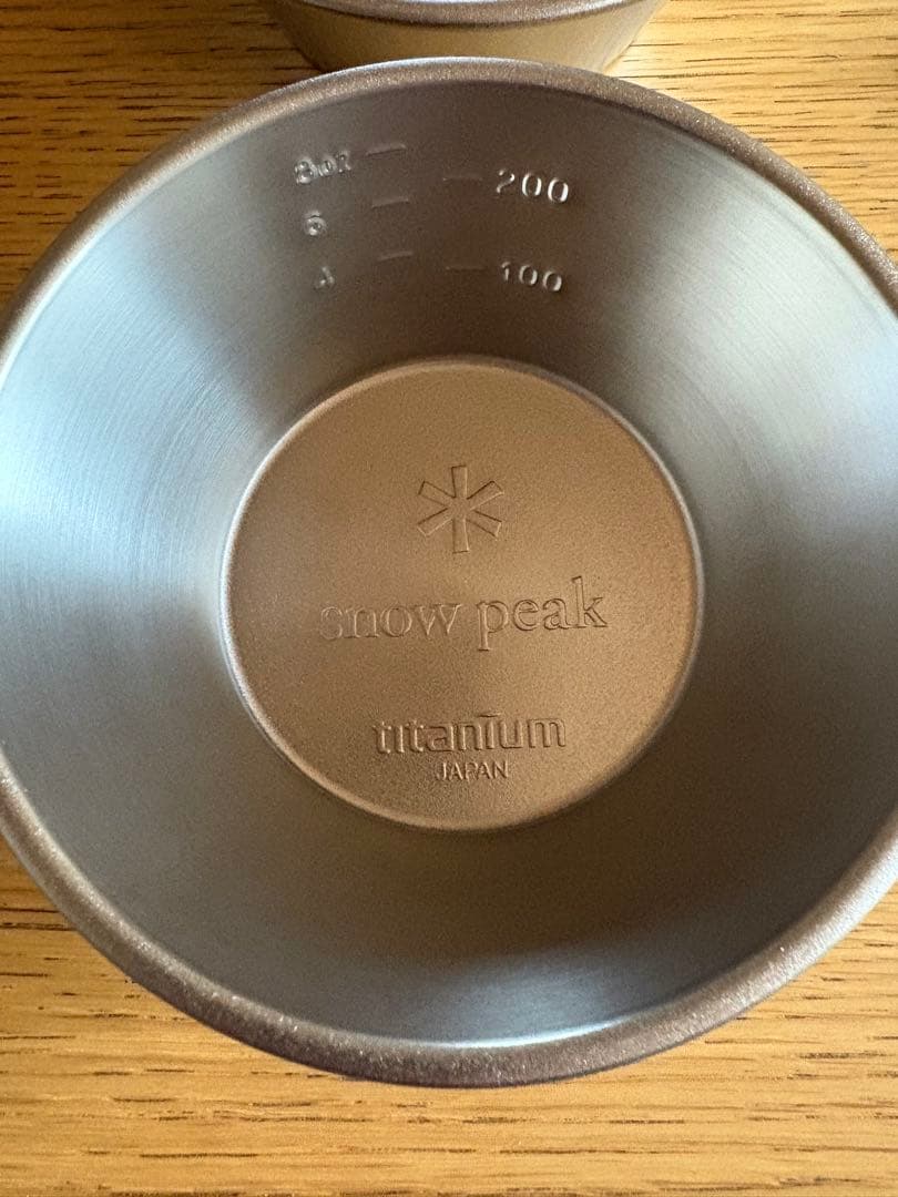  peak シェラカップ 2個と箸セット