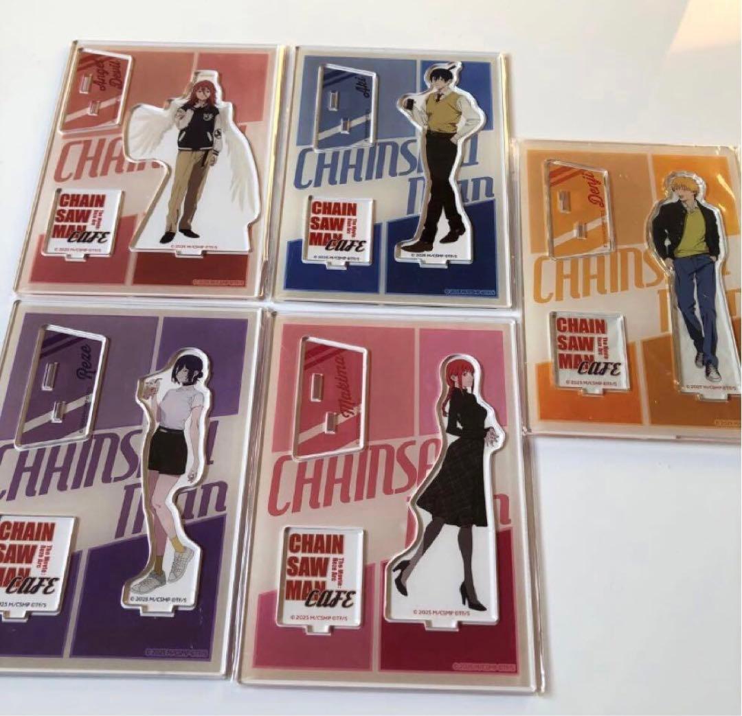 チェンソーマン　カフェ　コラボ　アクリルスタンド　メインキャラ　コンプリート