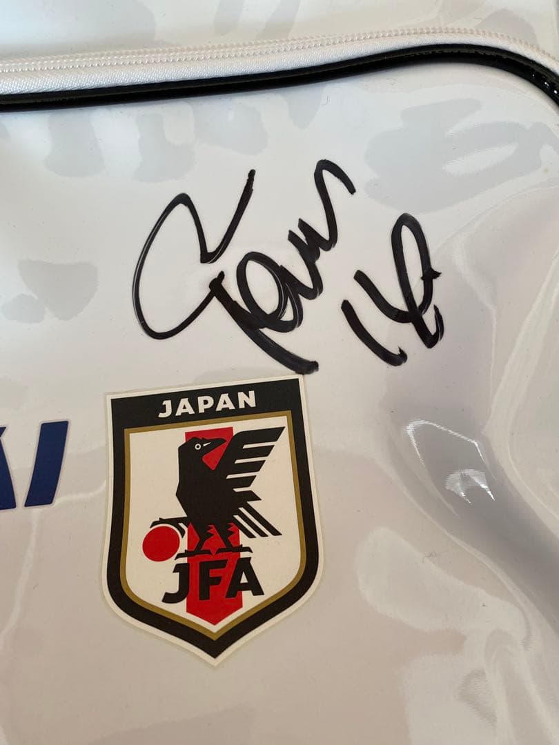サッカー 日本代表 サムライブルー スポーツバッグ 直筆サイン入り