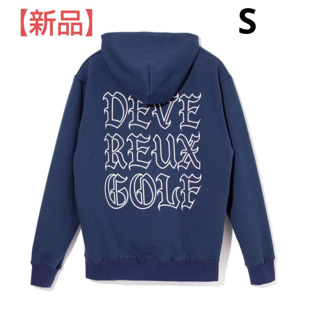 新品【DEVEREUX GOLF】 パーカー／ワッペン刺繍／ネイビー／S