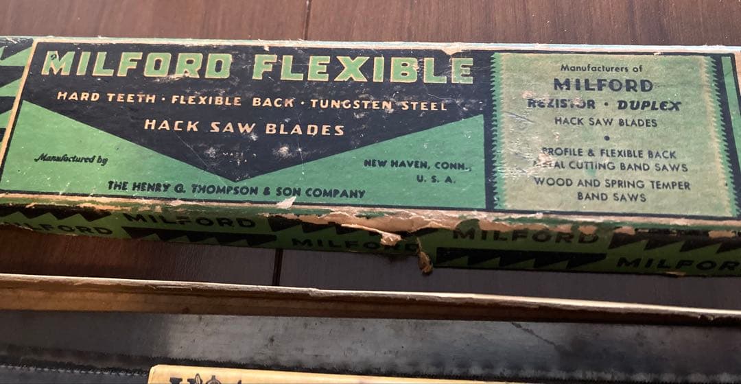 40sUSA製ATKINS社製弓のこぎりとMILFORD社の替え刃のセット