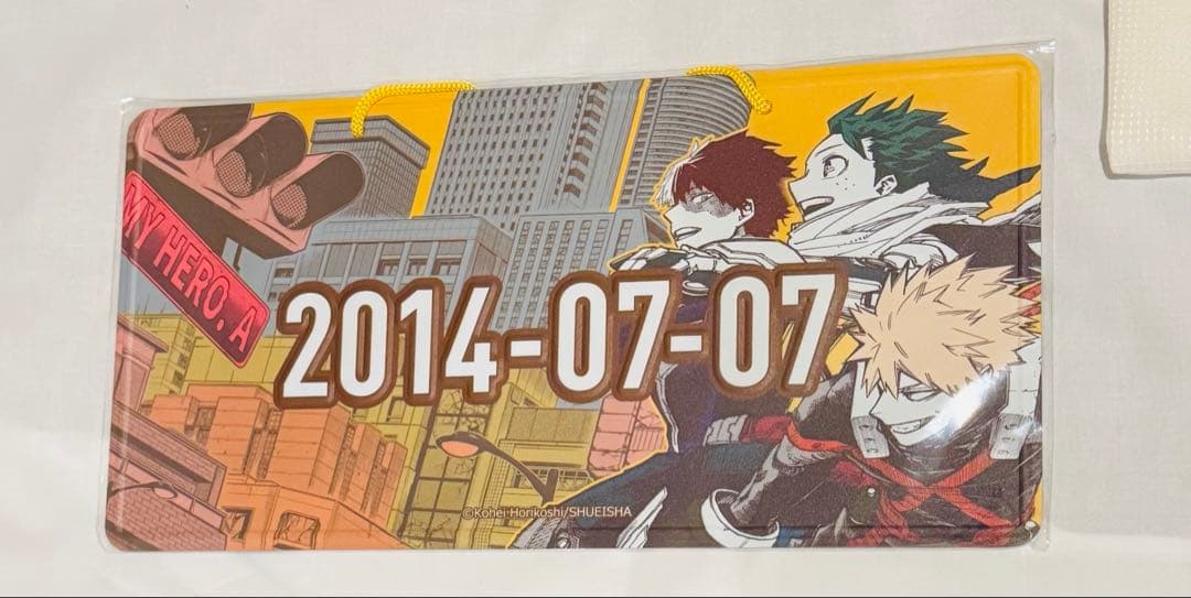 僕のヒーローアカデミア　アニバーサリーメタルプレート　JUMP SHOP