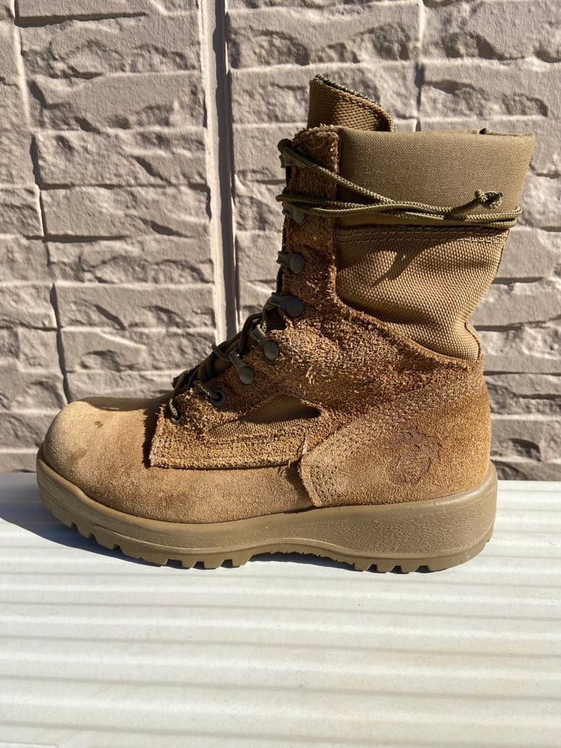 海兵隊エンブレム付きミリタリーブーツ