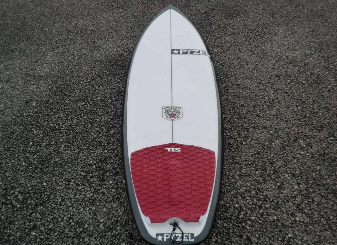 PYZEL ショートボード ホワイトタイガー　5’0”