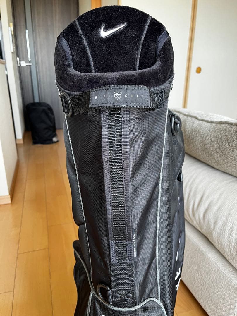 美品NIKE GOLF ナイキゴルフ　スタンド型キャディバッグ　希少旧ロゴ　黒