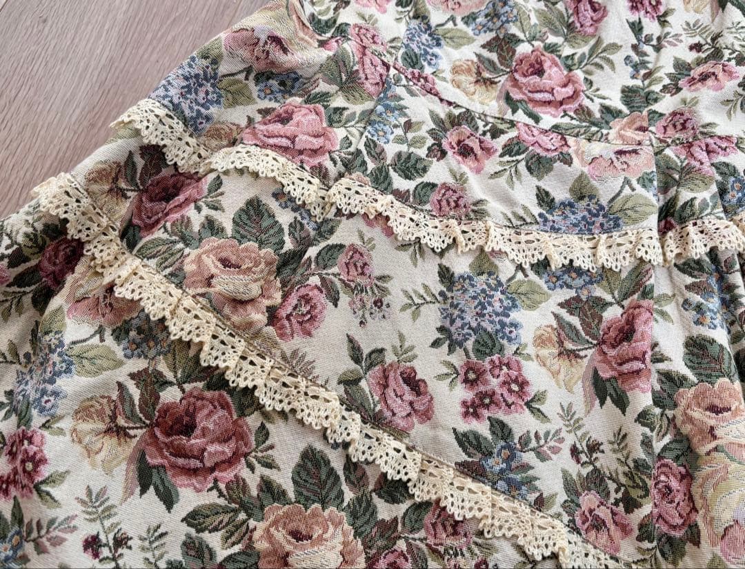 エミリーテンプルキュート薔薇ゴブラン＆レースJSK ワンピ 美品