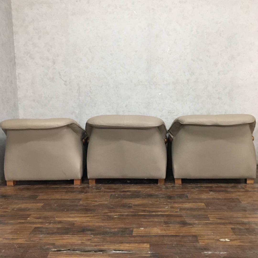 FuFu　送料込み　楠木ファニチャー 革製 1人掛けソファ