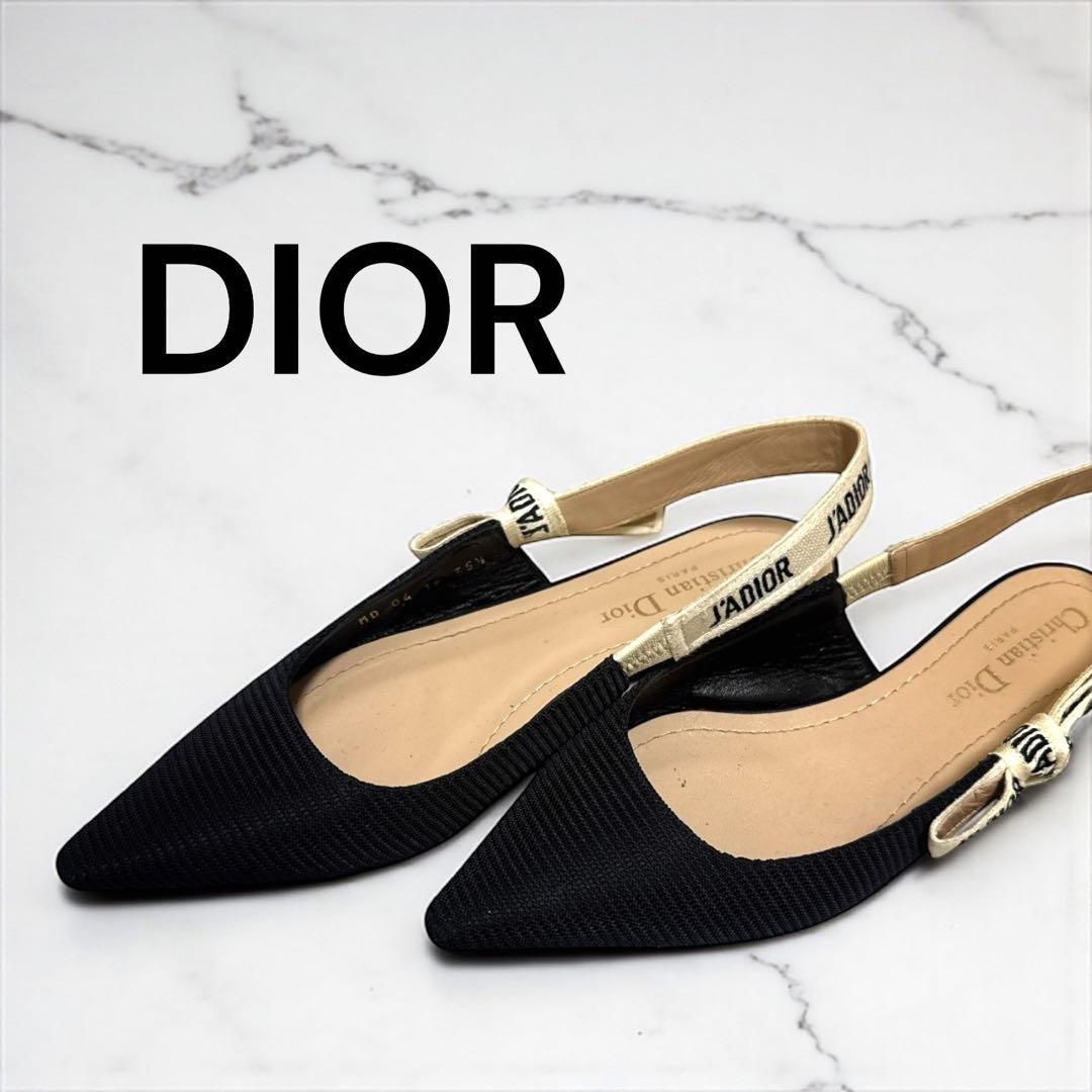 【希少】Dior J’ADIOR フラットシューズ 35.5 ミュール　サンダル