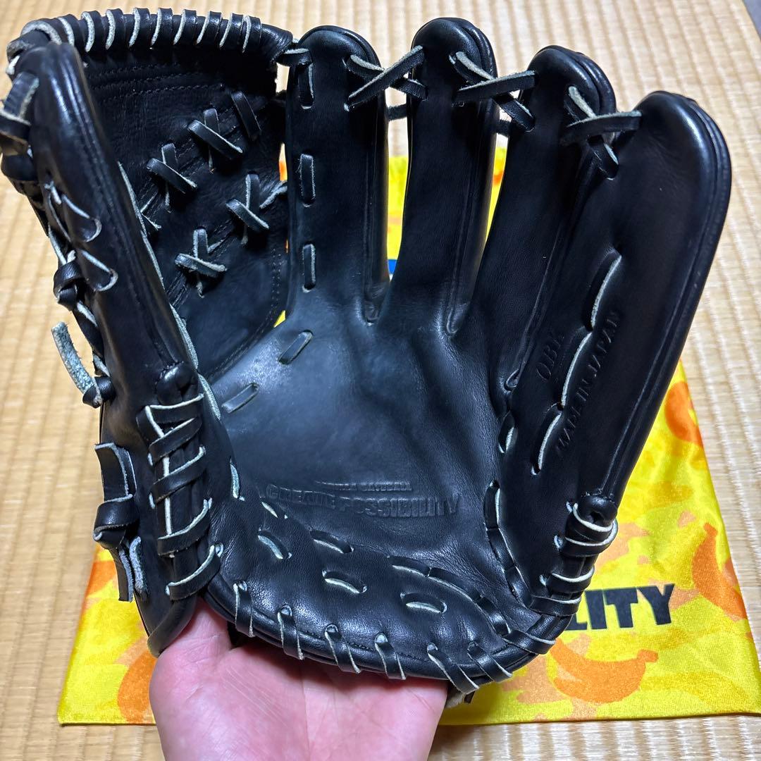 ごりら印の野球道具　投手用OBK 硬式グローブ