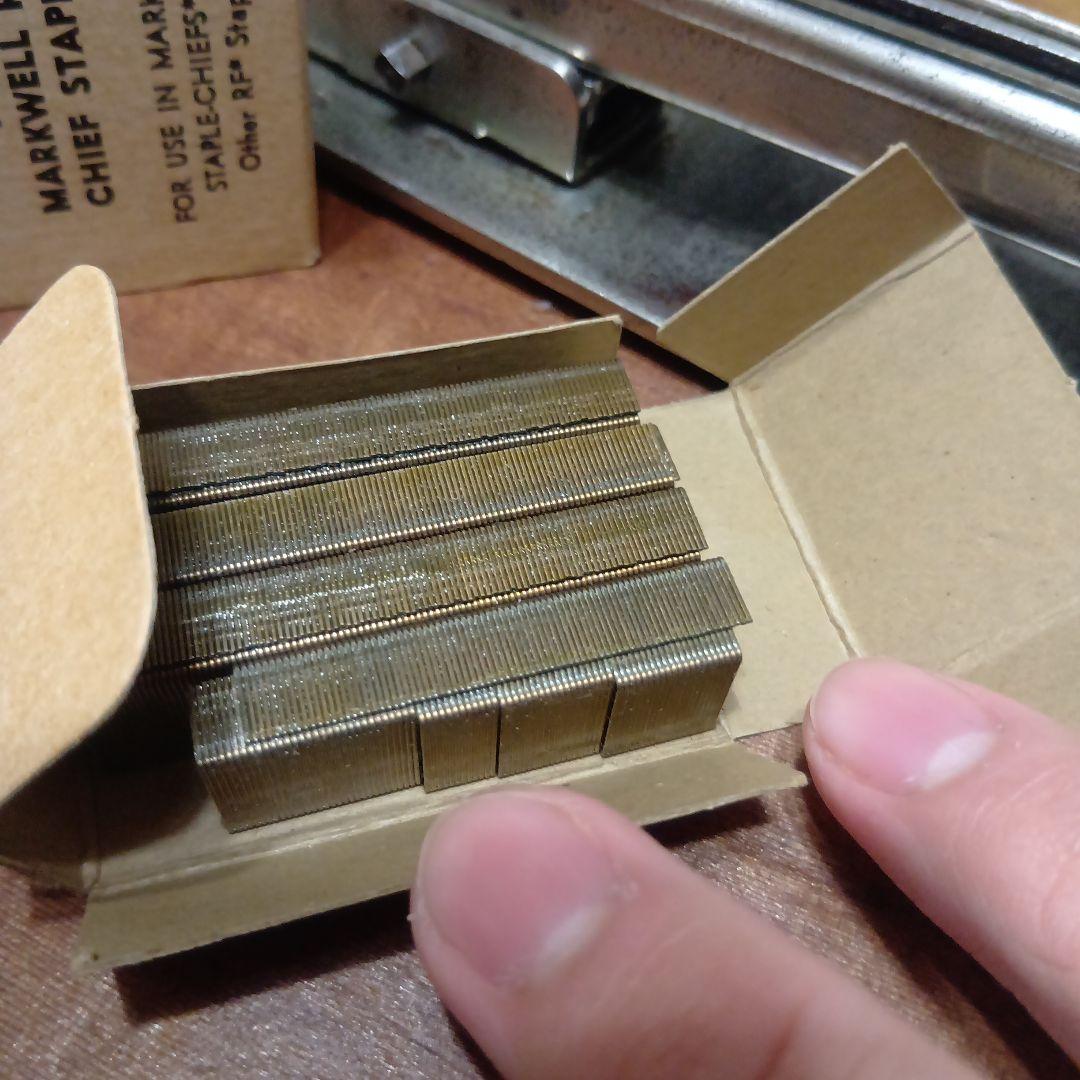 アメリカ製ヴィンテージMarkwell　ホチキス＆ステープル　NY　文房具