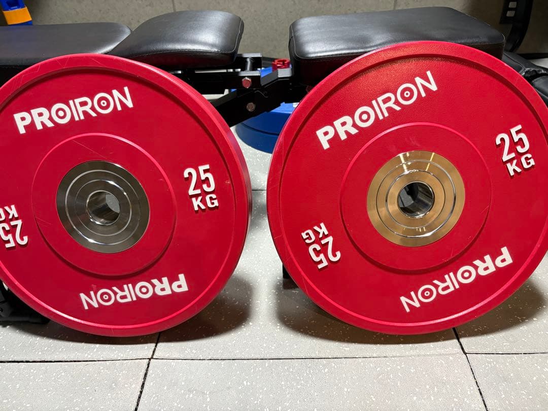 【上尾市 引き取り限定】PROIRON 25kg ダンベルプレート 2個