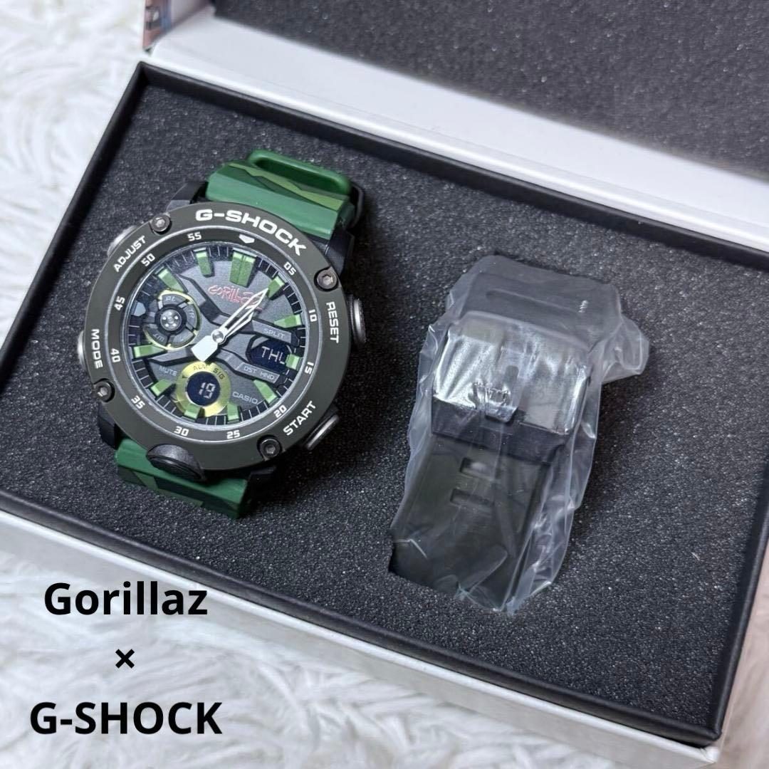 電池交換済 G-ショック×Gorillaz コラボ GA-2000GZ-3AJR