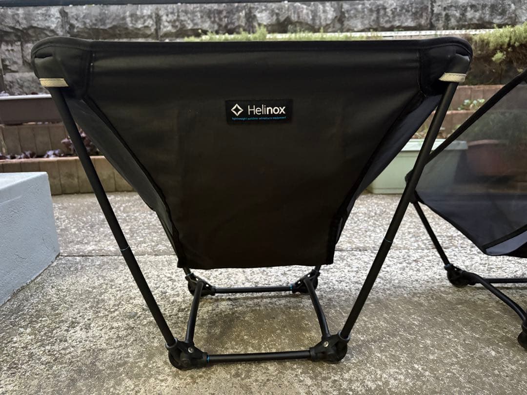 Helinox グラウンドチェア オールブラックカスタム 2脚セット
