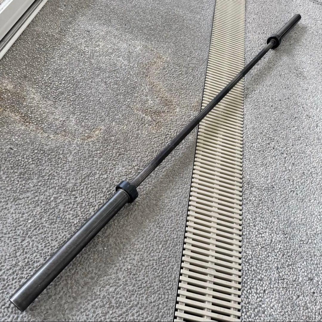 高級 50mm オリンピック バーベル 220cm シャフト ブラックオキサイド