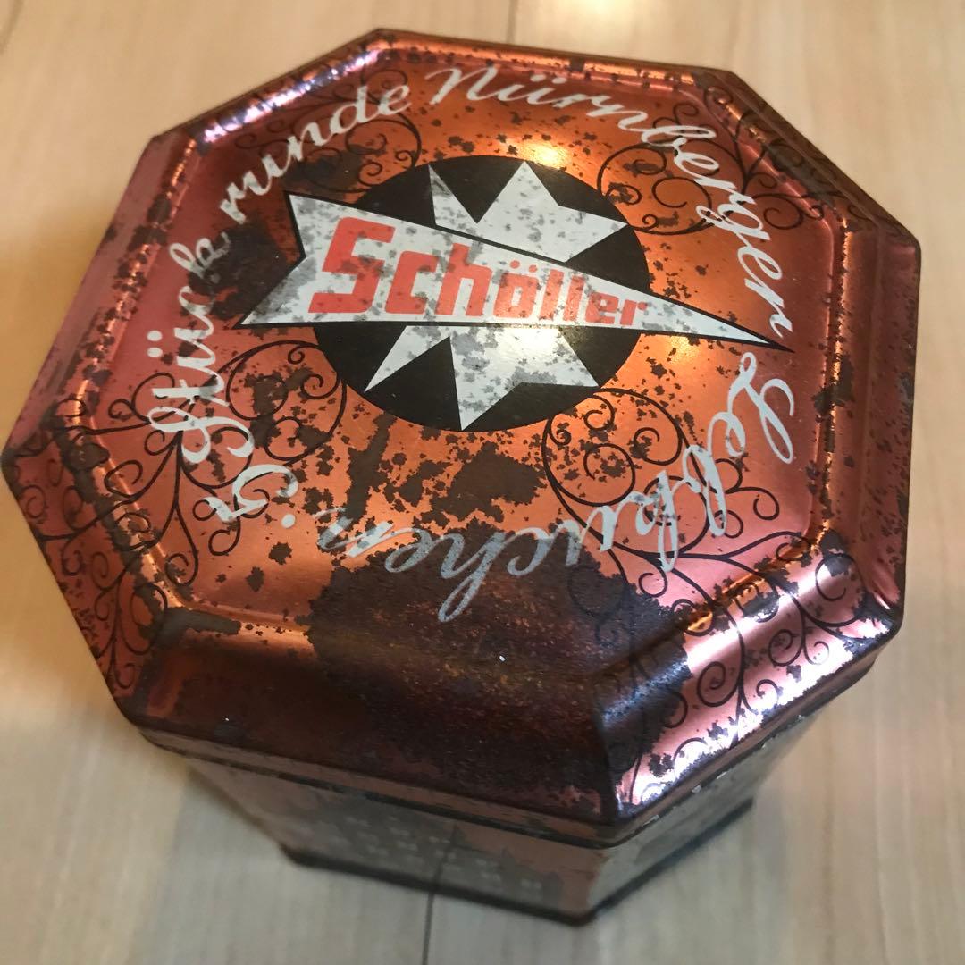 ブリキ缶　ドイツ製　Schöller　ニュルンベルク